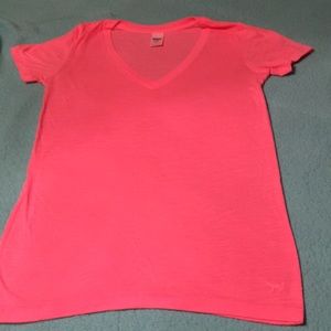 Pink Vict. Secret T-shirt,thin material, light pink,vneckSmoke & pet free home